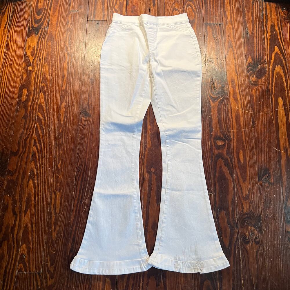 Versona 2XL Casual Pants White Flared